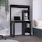 Tuhome Modern Straight Desk, 17.7 in. D X 58.3 in. H, 38.7 in. W X Laminate, Black ELW9036 - alternate 2